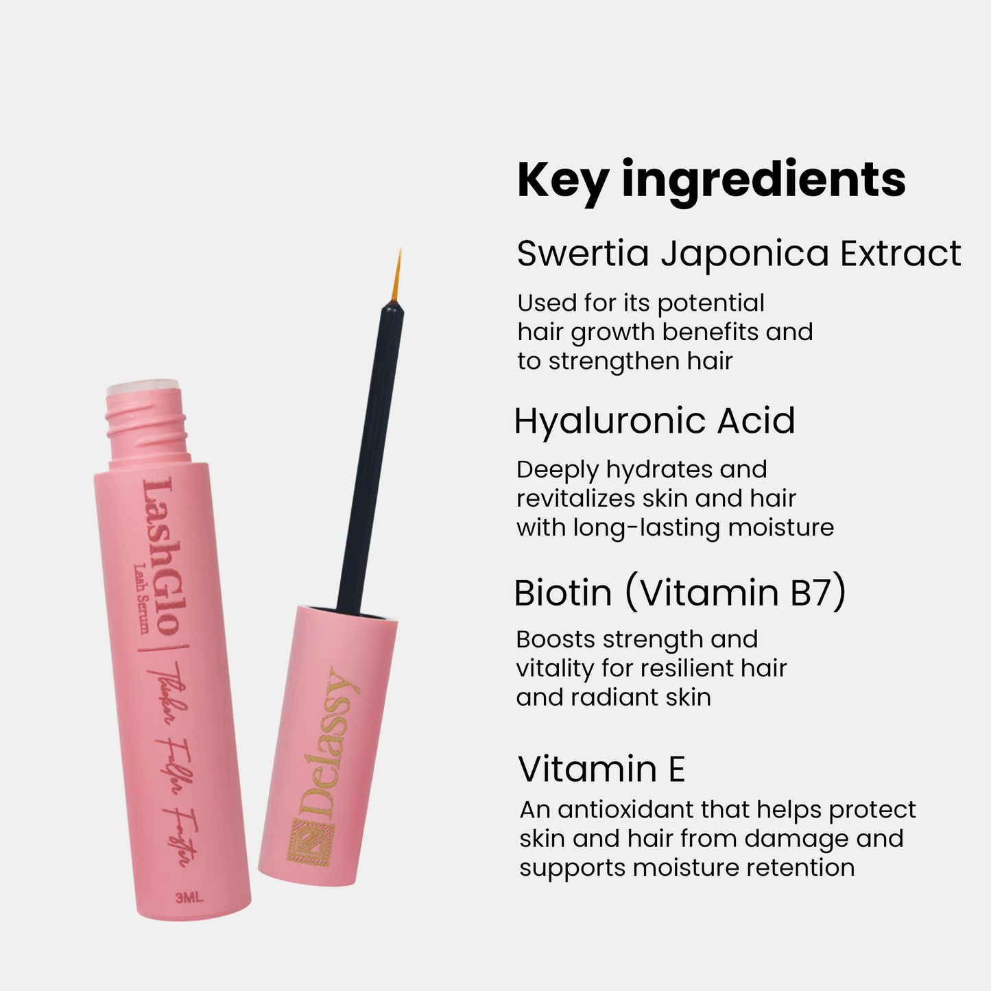 LashGlo – 100% Natural Lash Growth Serum